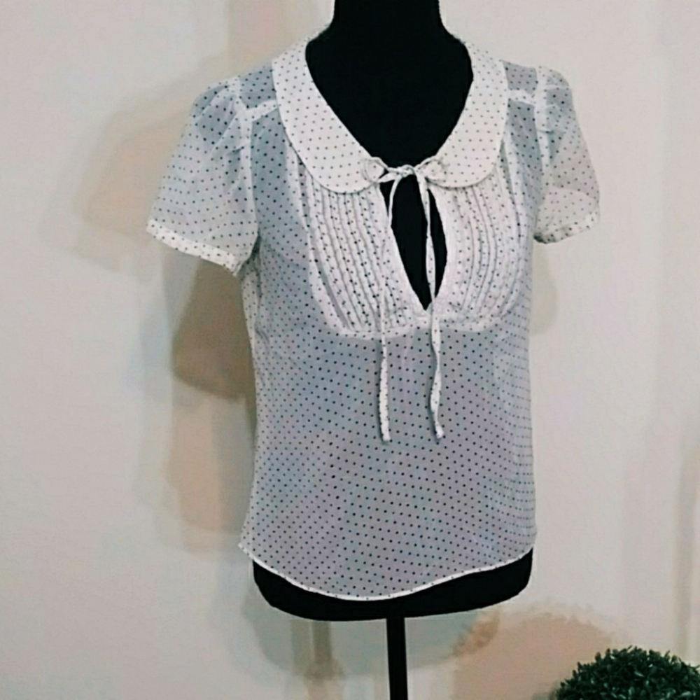 🍍American Eagle Sheer Shortsleeve Blouse